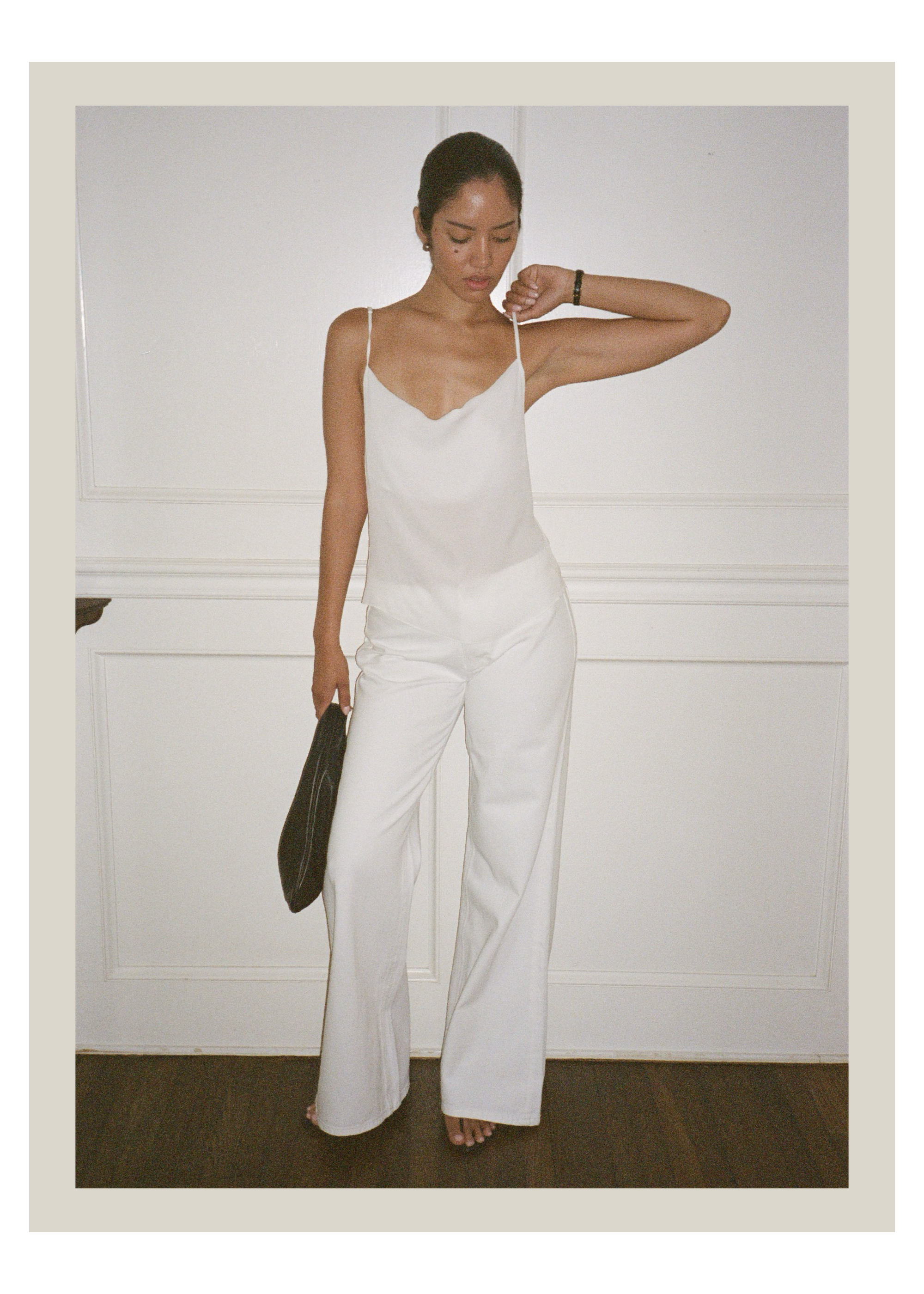 agnes jean in white denim