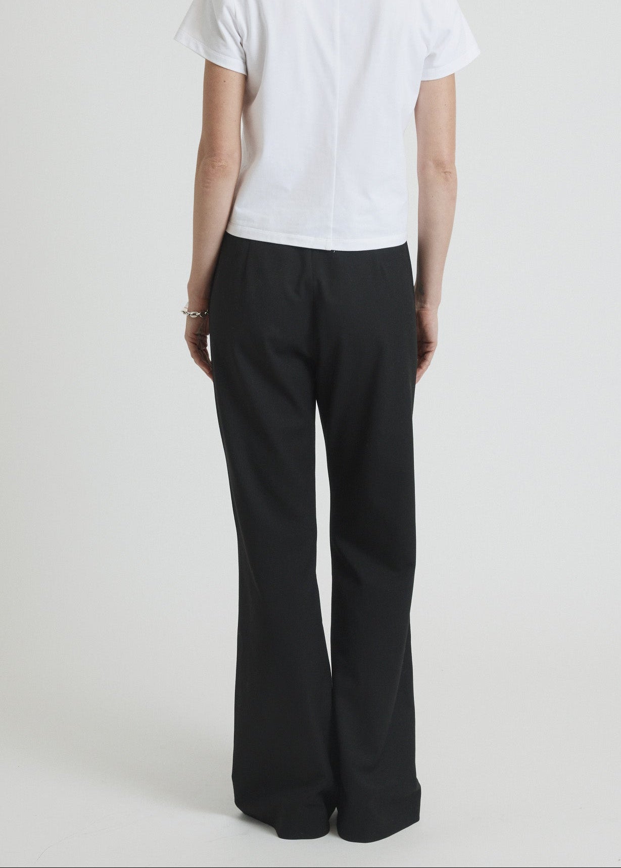 jordan trouser in black suiting twill
