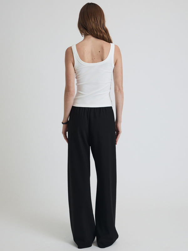 james pant in black suiting twill - preorder
