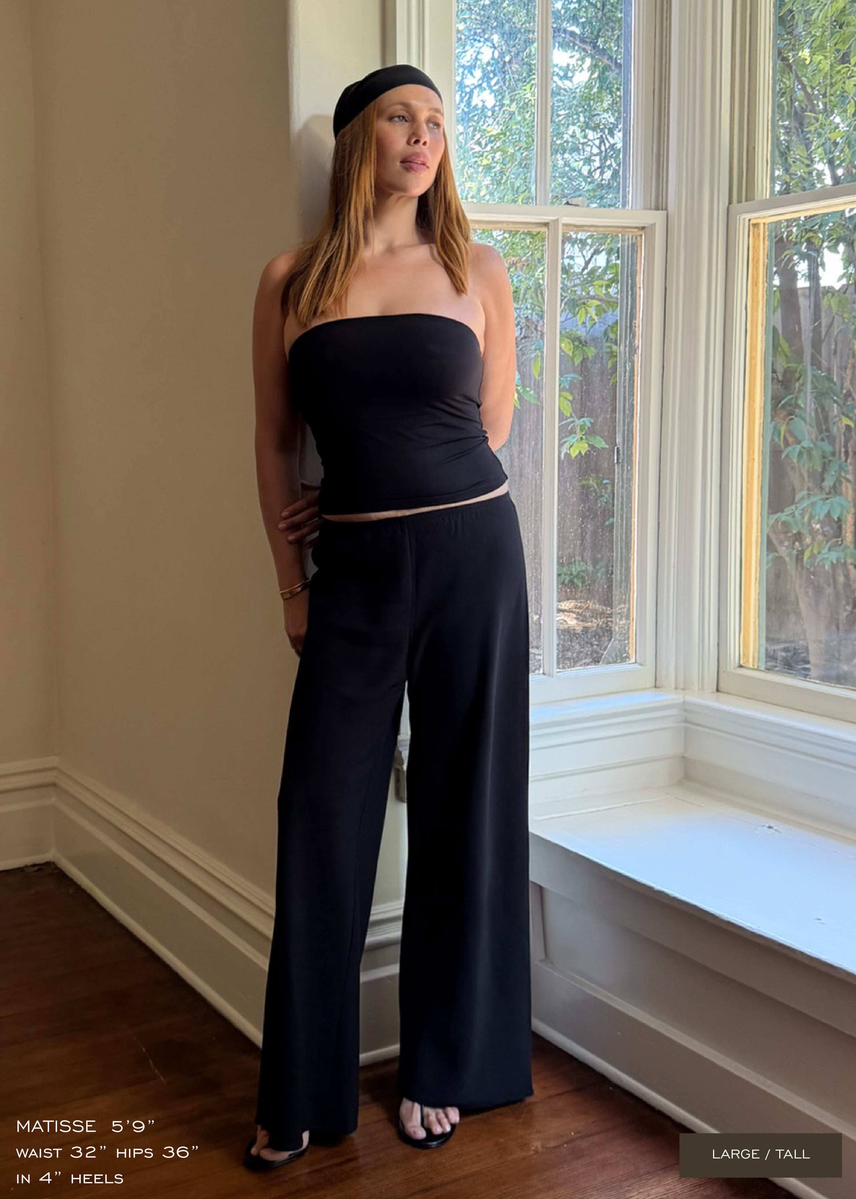 james pant in black lightweight crepe – ERA