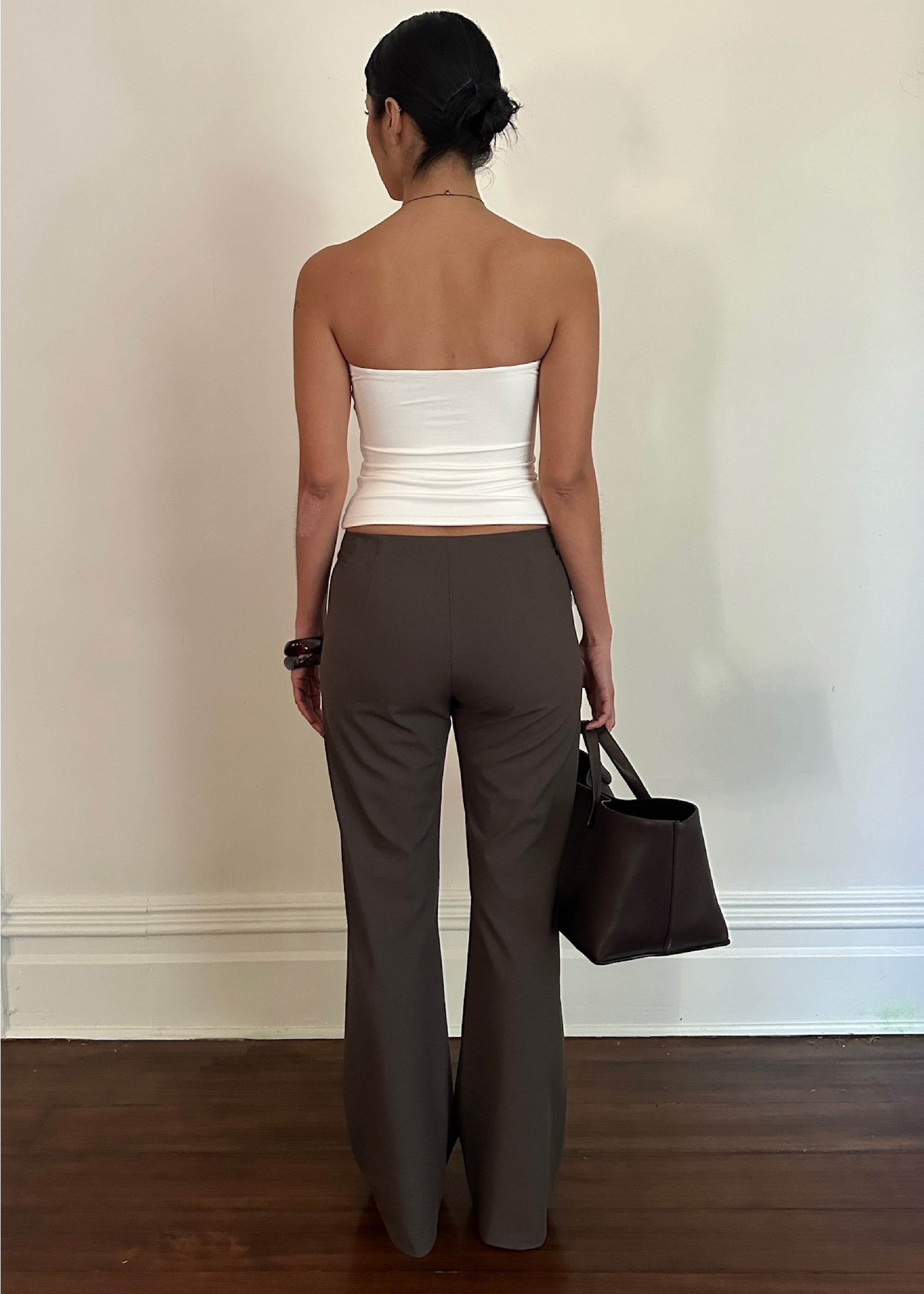jordan trouser in taupe lightweight twill