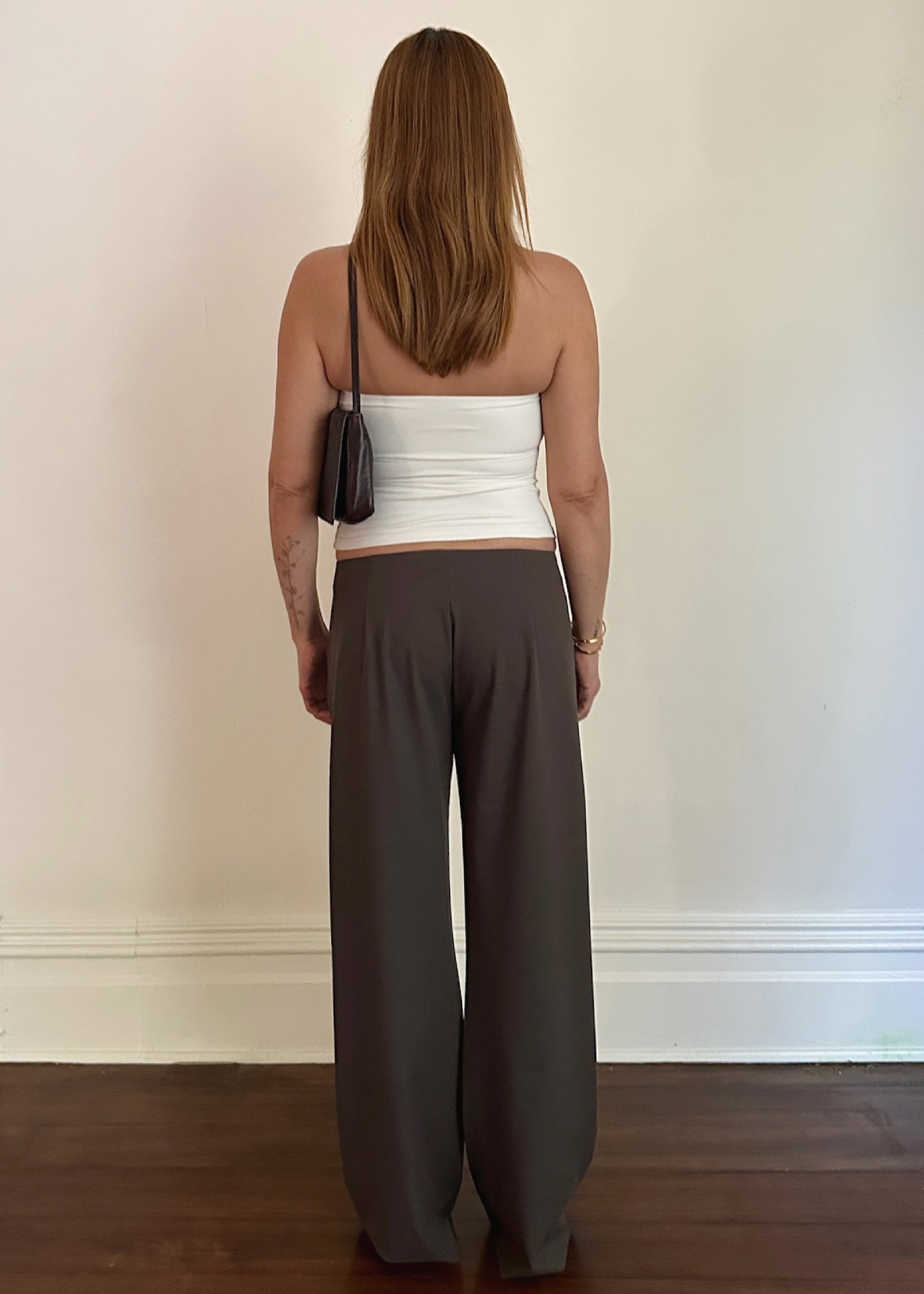 jordan trouser in taupe lightweight twill