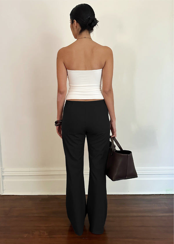 jordan trouser in black lightweight twill