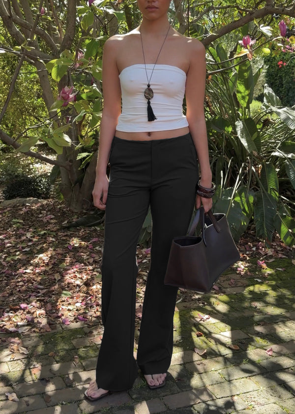 jordan trouser in black lightweight twill