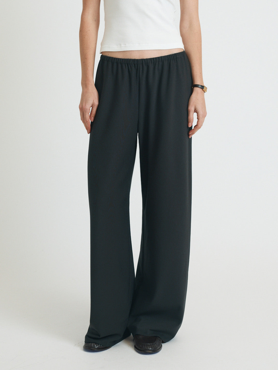 james pant in charcoal suiting twill - preorder