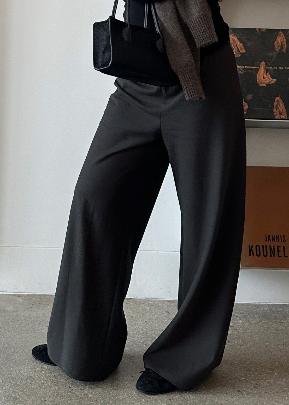 james pant in charcoal suiting twill