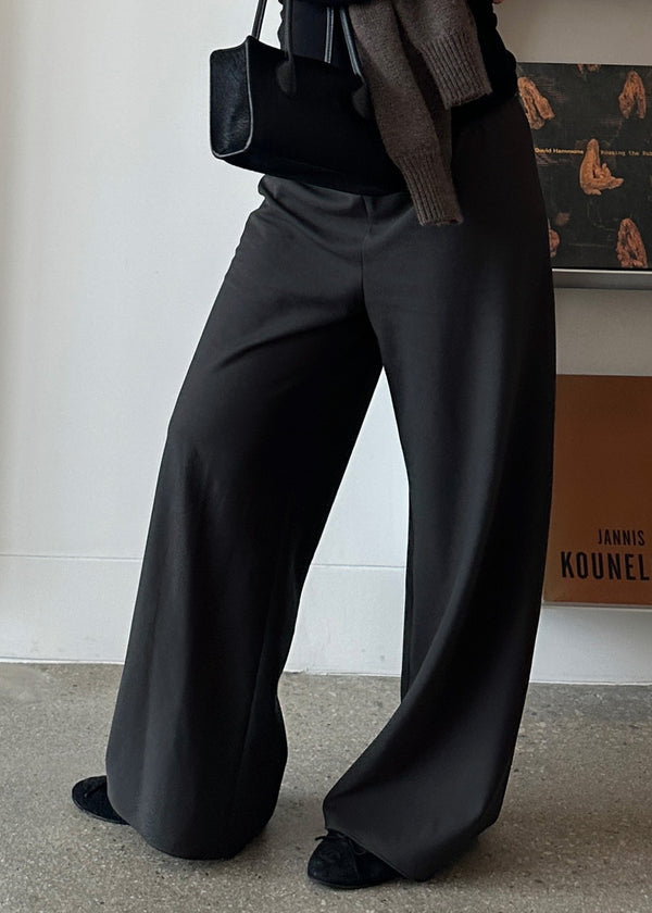 james pant in charcoal suiting twill