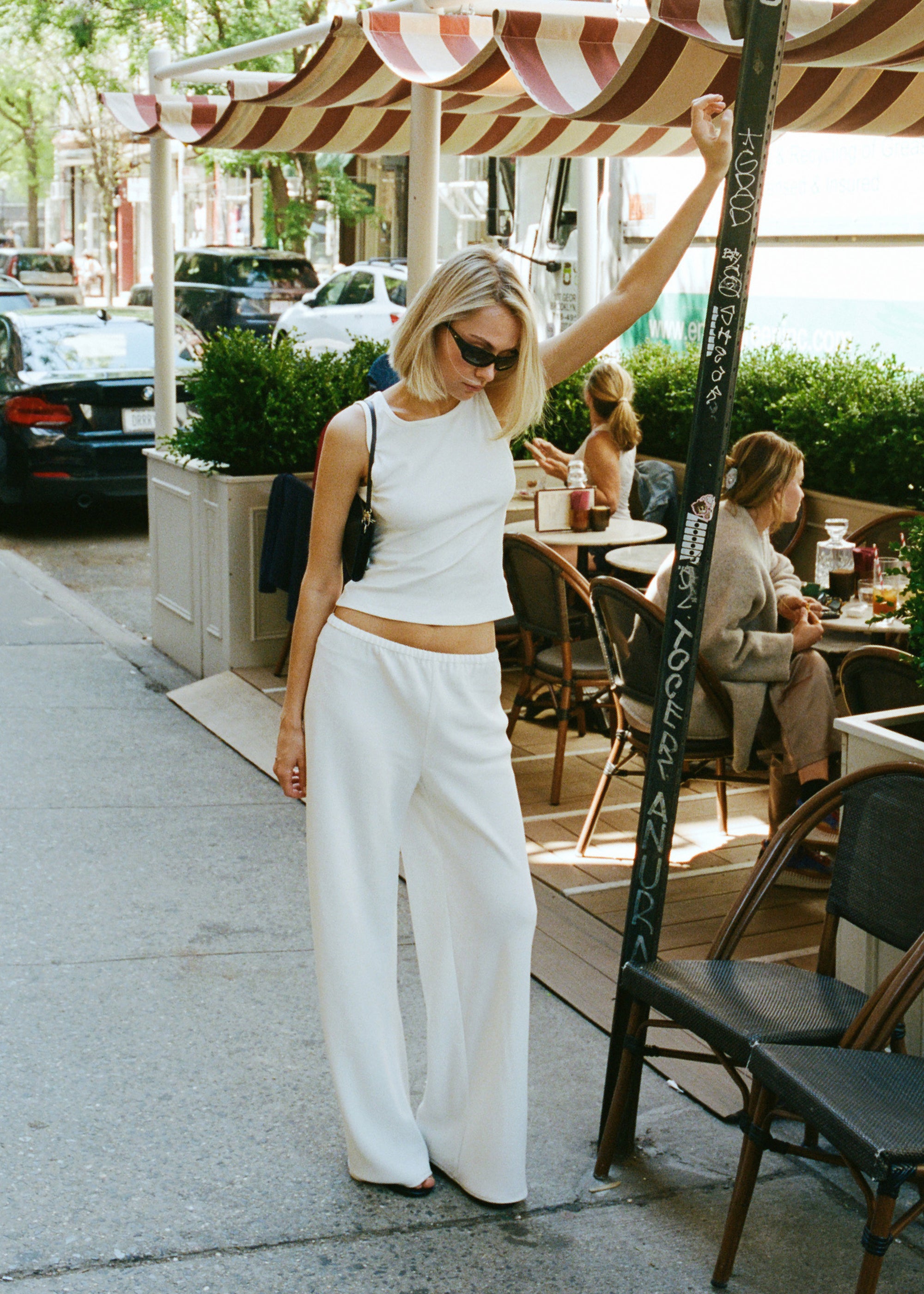 nadya tank in ivory rib