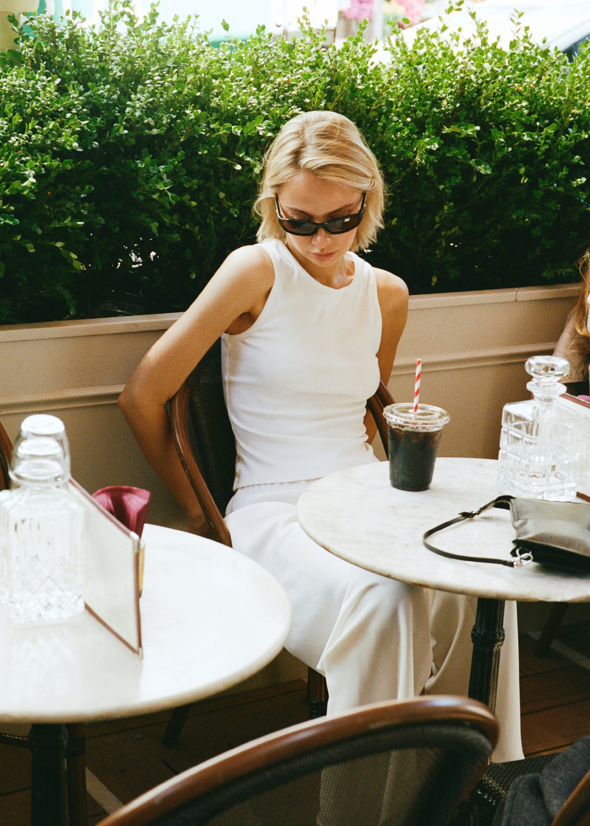 nadya tank in ivory rib