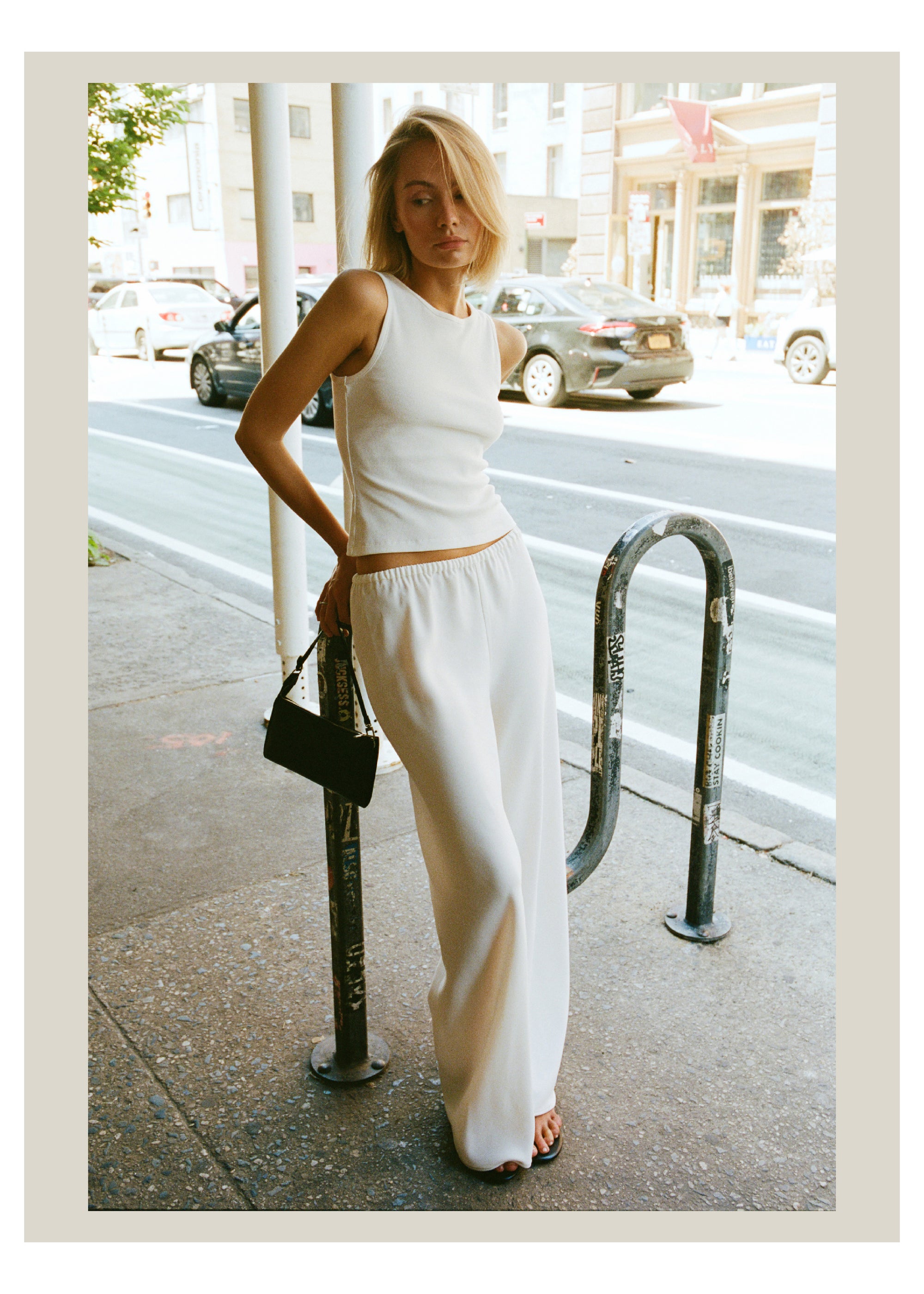 nadya tank in ivory rib