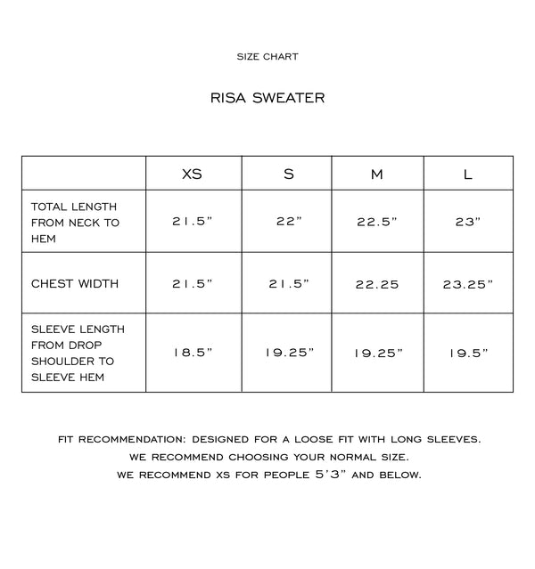 risa sweater in snow wool cashmere