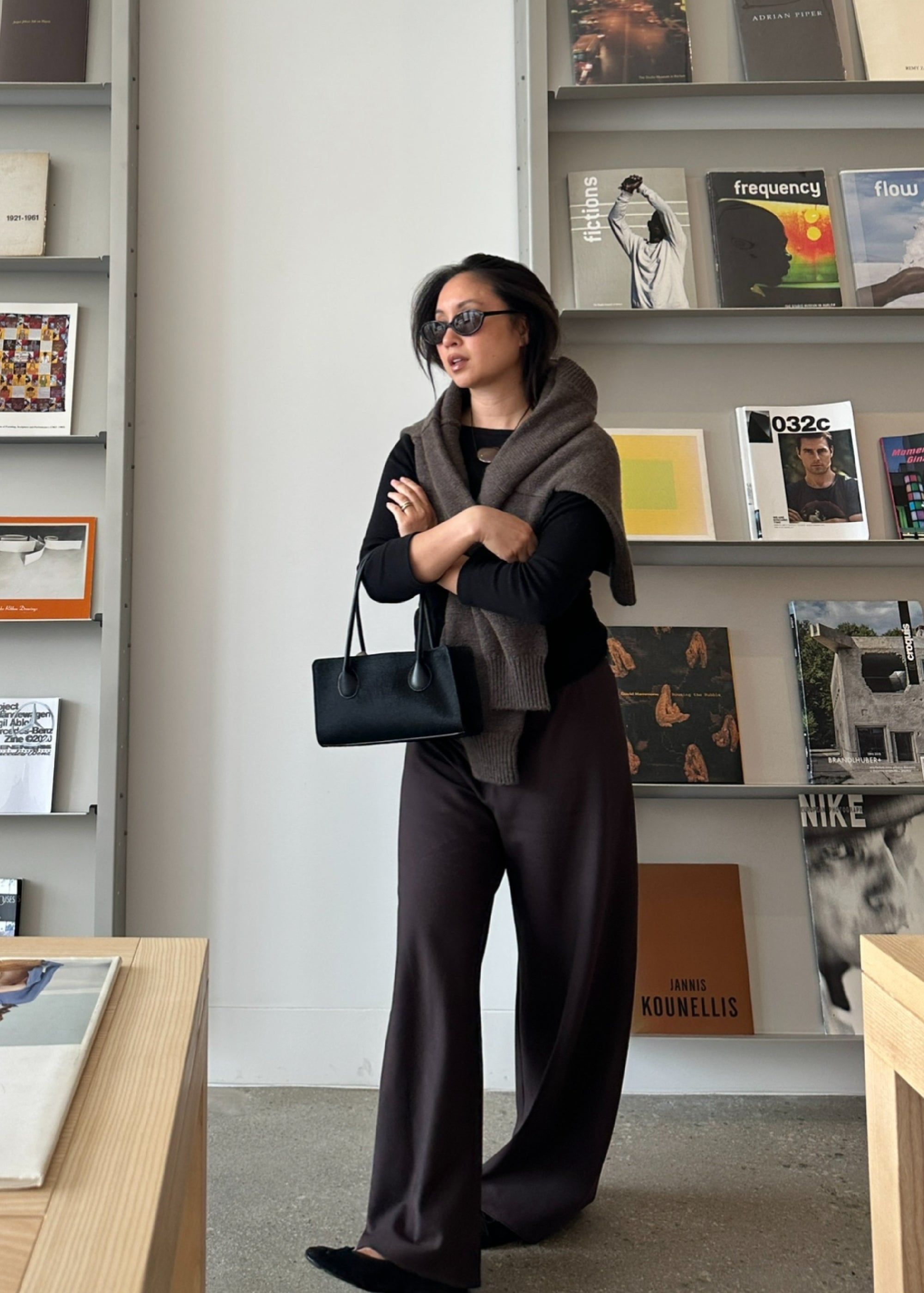 james pant in chocolate suiting twill