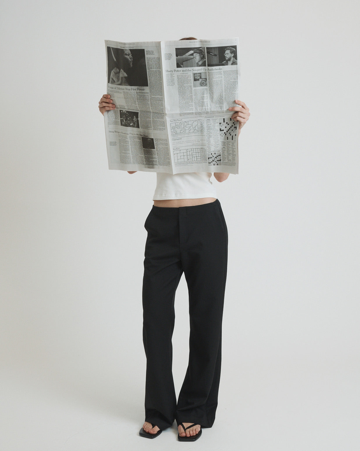 jordan trouser in black suiting twill